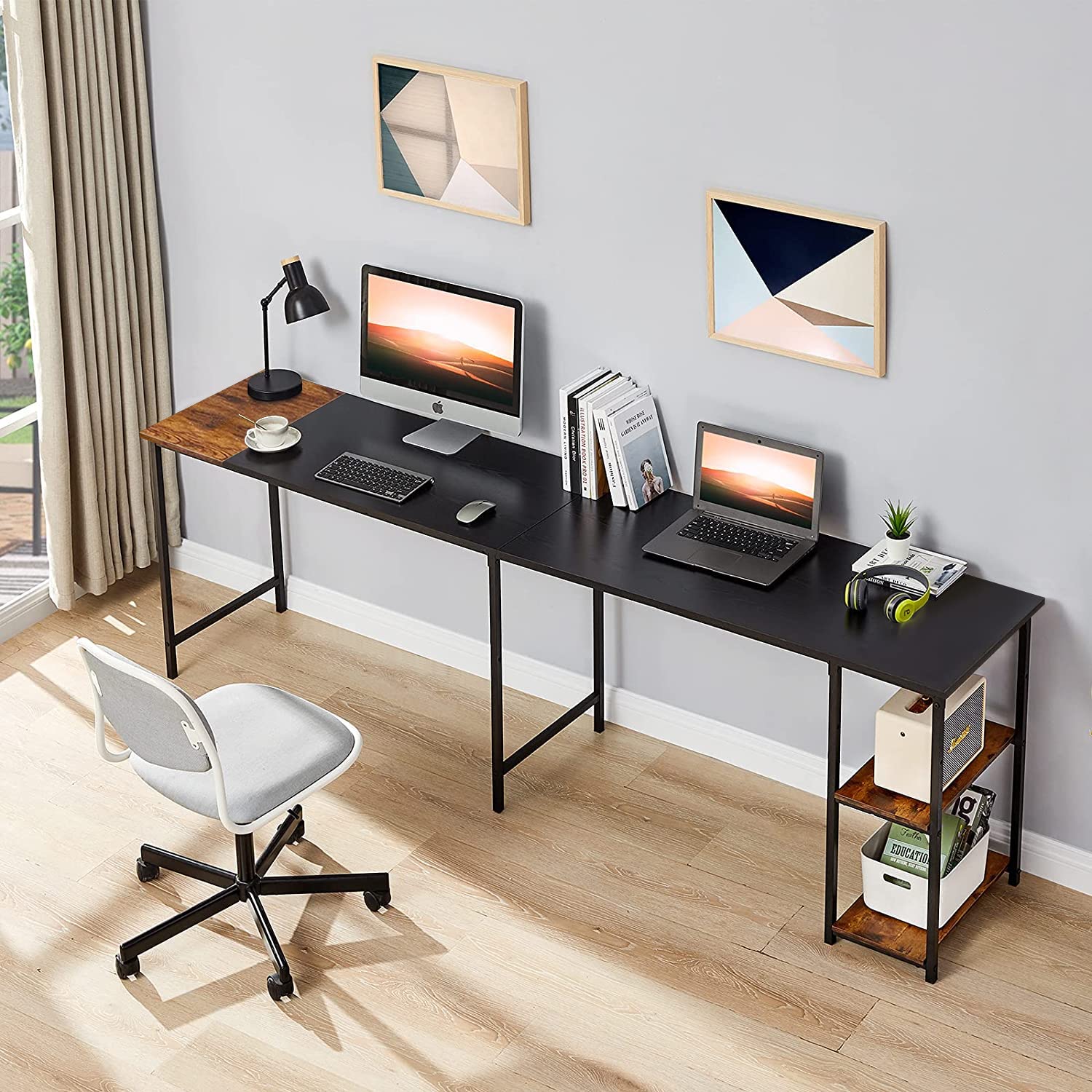Foto 4 pulgar | Escritorio Para Computadora En Forma De L 168cm Gomyhome