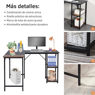 Foto 7 | Escritorio Para Computadora En Forma De L 168cm Gomyhome