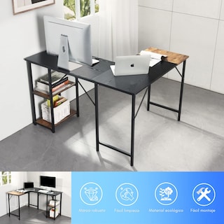 Foto 8 | Escritorio Para Computadora En Forma De L 168cm Gomyhome