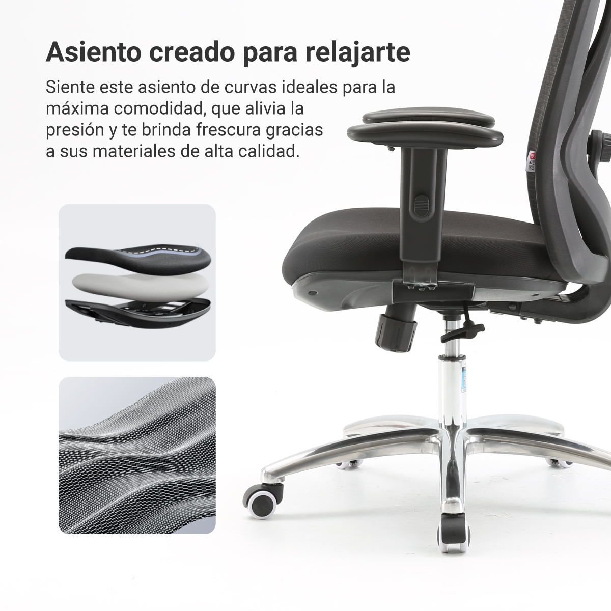 Foto 5 pulgar | Silla Ergonómica Y Funcional Randu Estándar V2