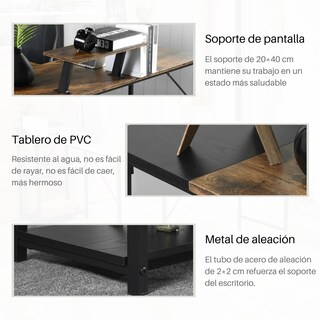 Foto 4 | Escritorio Para Computadora En Forma De L 168cm Gomyhome
