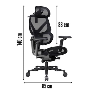 Foto 7 | Silla Gamer Thunder X3 Flex Pro Mesh Negra