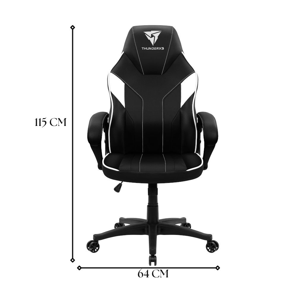 Foto 8 pulgar | Silla Gamer Thunder X3 Ec1 Negro/blanco Soporta Hasta 120kg
