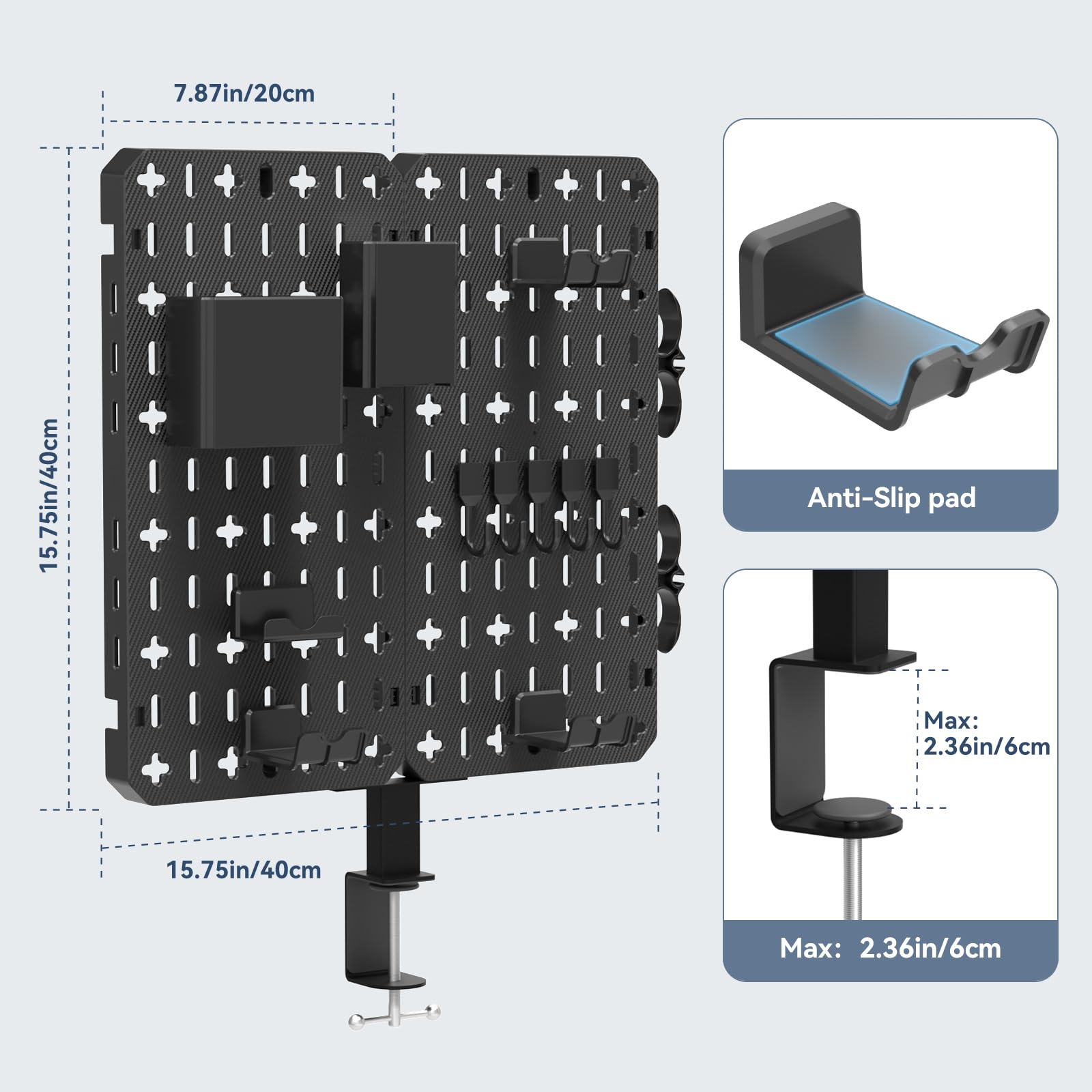 Foto 7 pulgar | Tablero Perforado Kdd 7 En 1 Con Soporte Para Teléfono Y Almacenamiento - Venta Internacional.