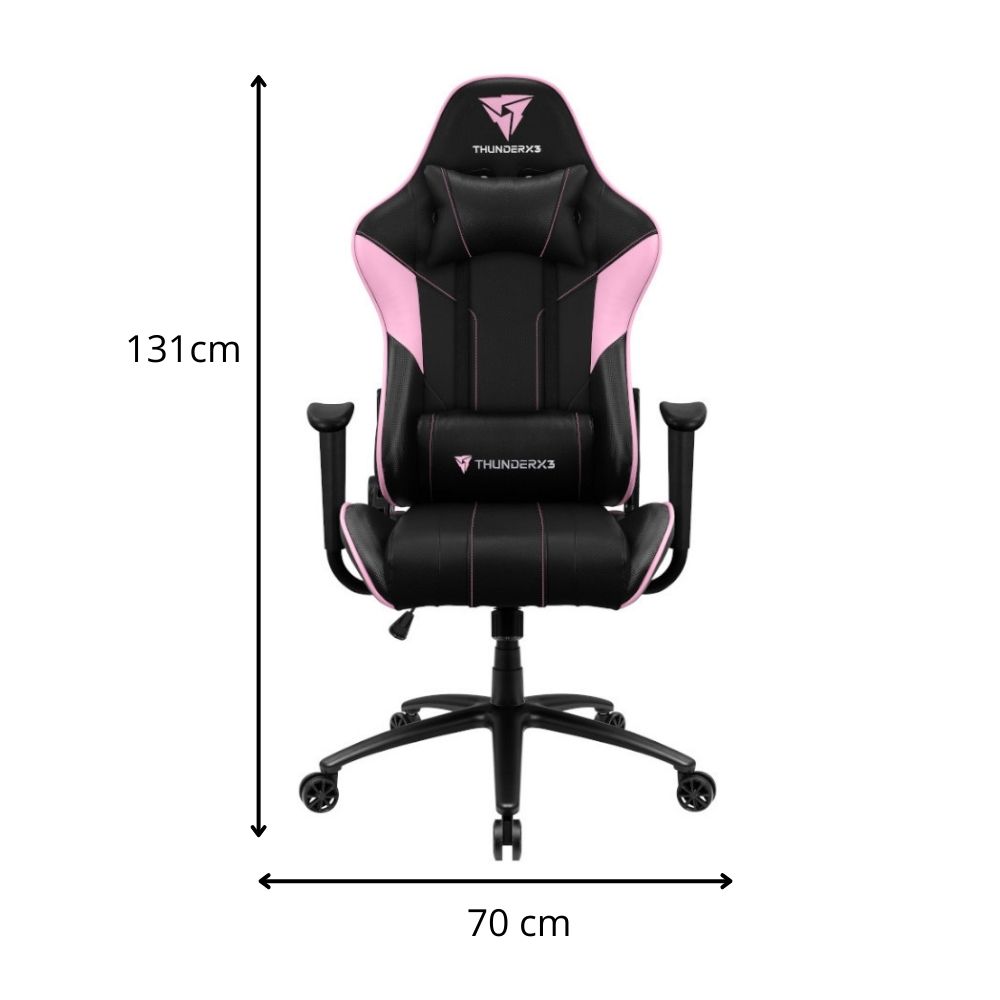 Foto 7 pulgar | Silla Gamer Thunderx3 Ec3 Baby Pink Soporta Hasta 150kg
