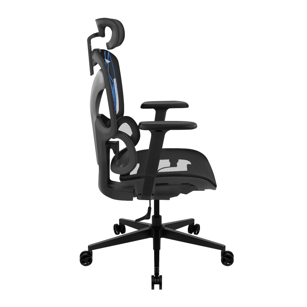 Foto 4 pulgar | Silla Gamer / Escritorio Thunderx3 Ytc Racer Color Azul Soporta Hasta 150kg