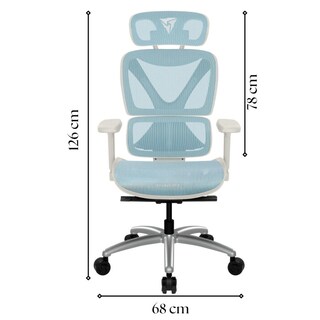 Foto 6 | Silla Gamer / Escritorio Thunderx3 Xtc Chroma Color Azul C/blanco Soporta Hasta 150kg