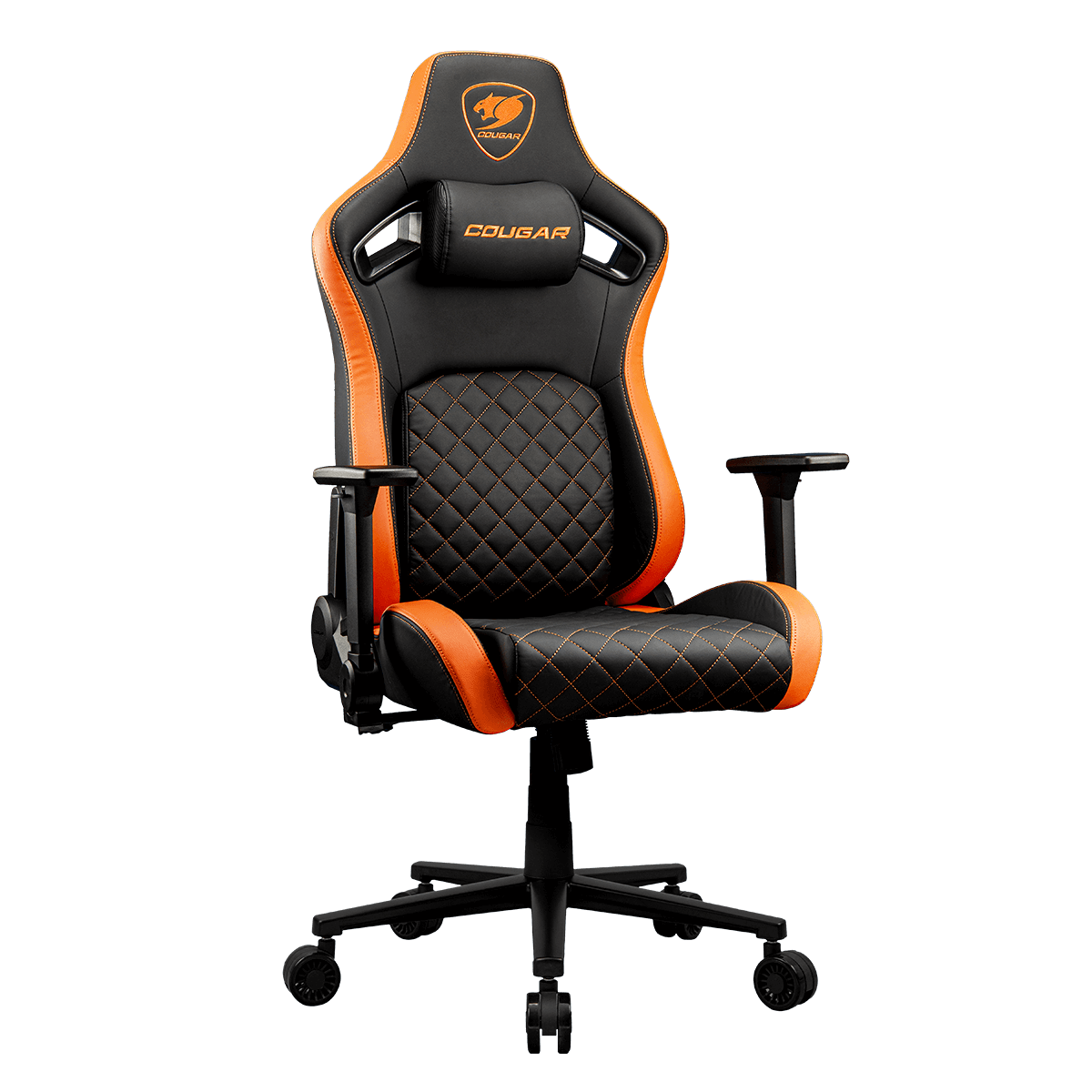 Foto 3 pulgar | Silla Cougar Defensor Negro/naranja Soporta 120kg 3mdflorb.0001