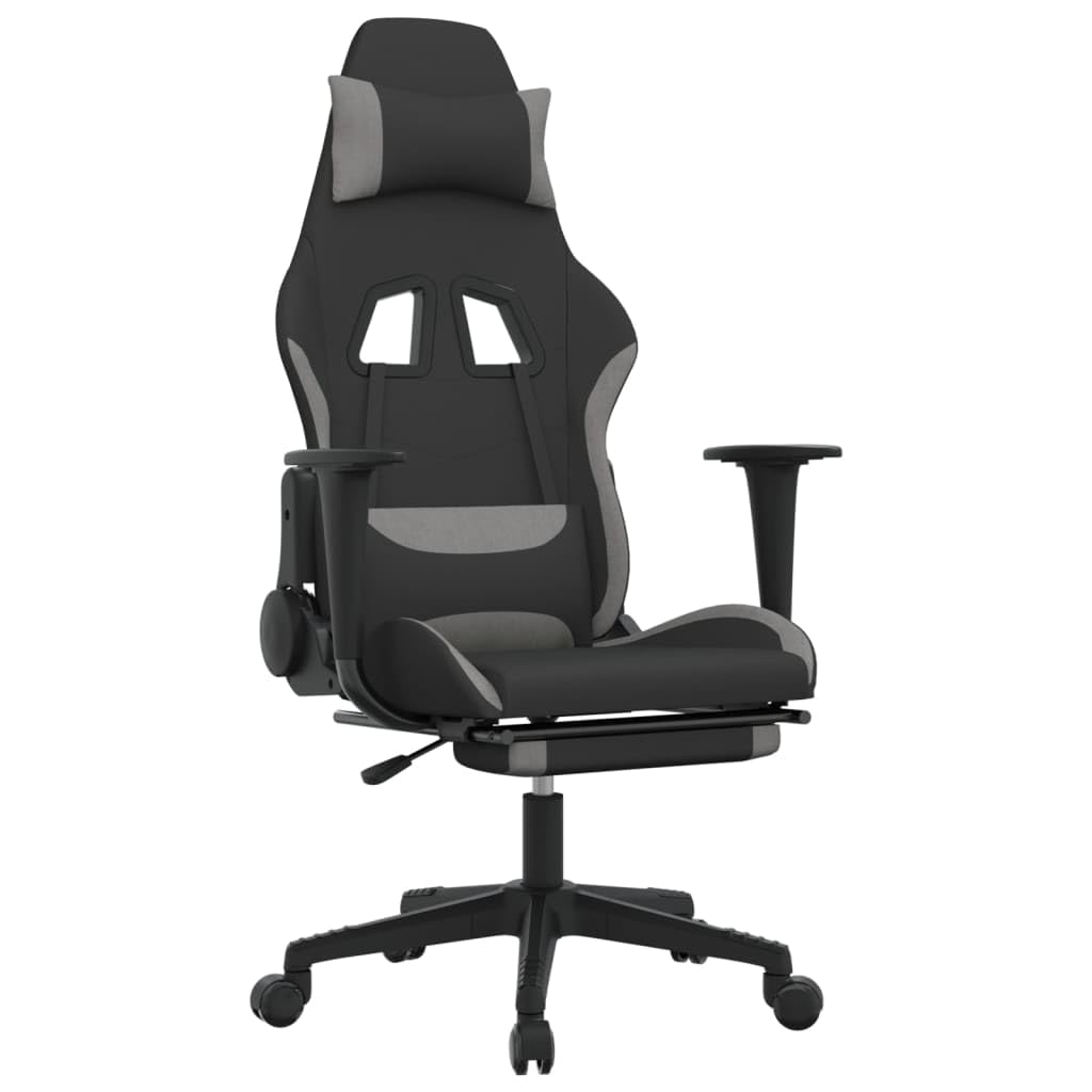 Foto 2 pulgar | Silla Para Videojuegos Vidaxl De Tela Con Reposapiés Y Respaldo Ajustable - Venta Internacional.