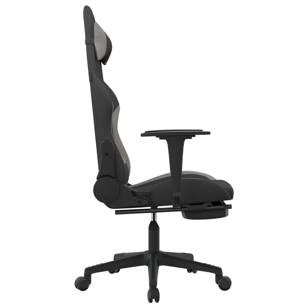 Foto 5 pulgar | Silla Para Videojuegos Vidaxl De Tela Con Reposapiés Y Respaldo Ajustable - Venta Internacional.