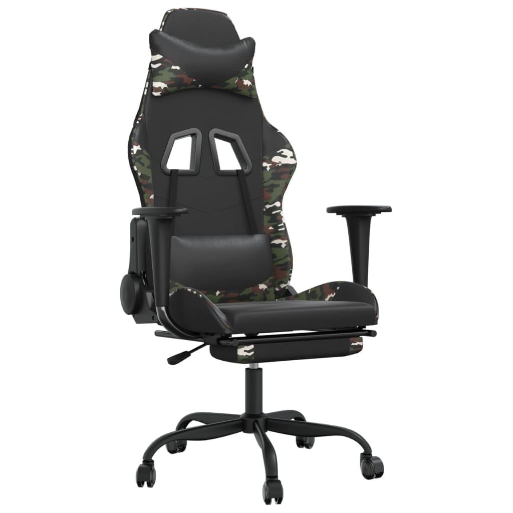 Foto 2 pulgar | Silla Para Videojuegos Vidaxl  Moderno Y Reposapiés Con Respaldo Ajustable - Venta Internacional.