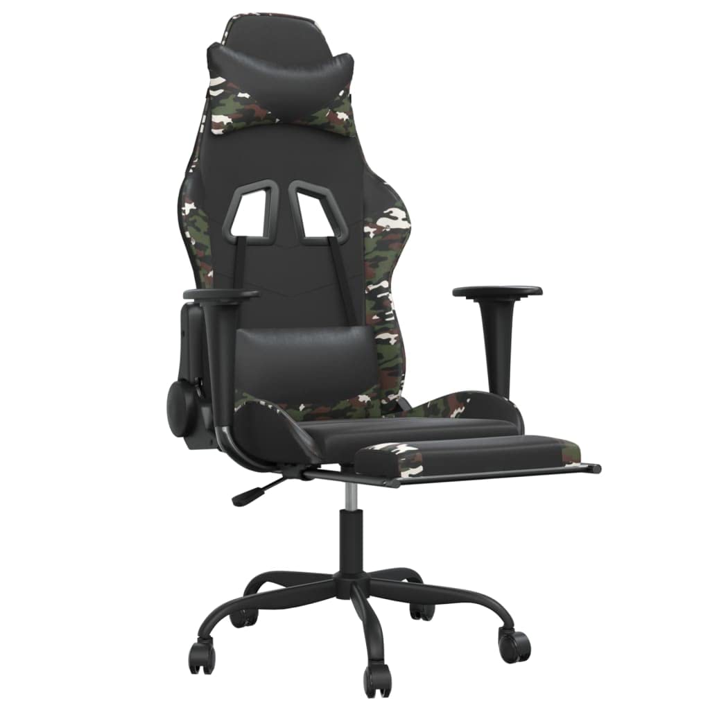 Foto 7 pulgar | Silla Para Videojuegos Vidaxl  Moderno Y Reposapiés Con Respaldo Ajustable - Venta Internacional.