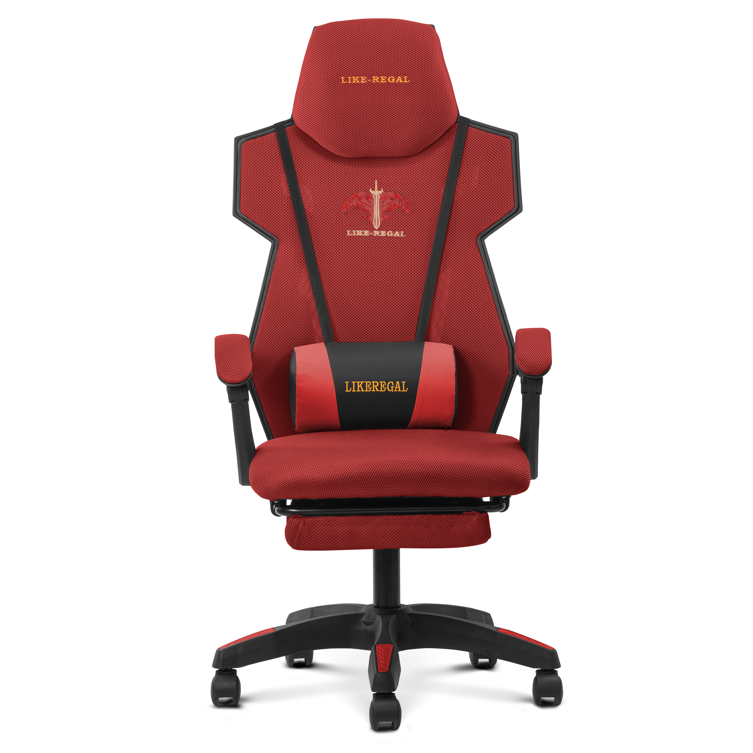 Foto 2 pulgar | Silla Gamer Playfever Shadow Tela Mesh Transpirable Oficina (rojo)