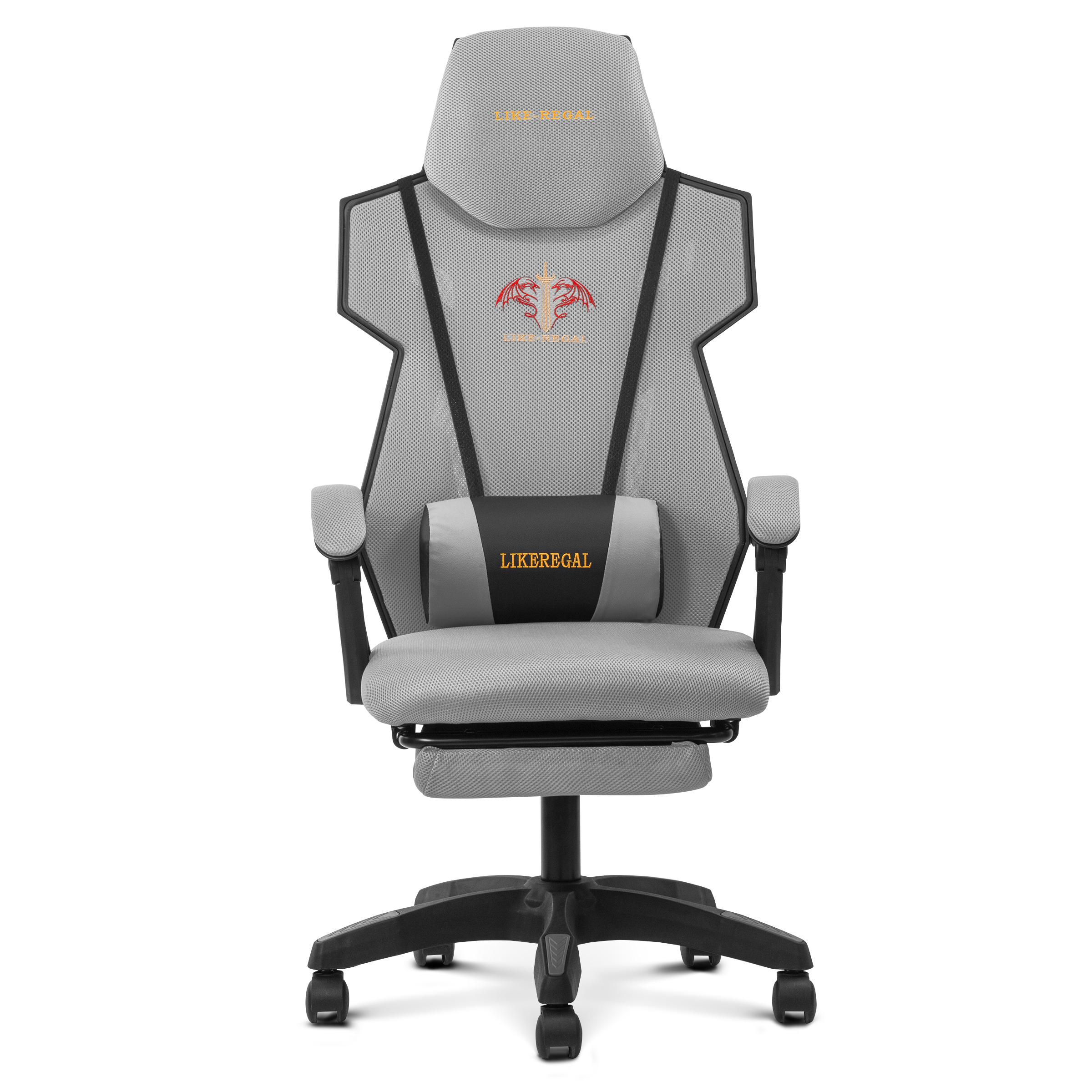 Foto 1 | Silla Gamer Playfever Shadow Tela Mesh Transpirable Oficina (gris)
