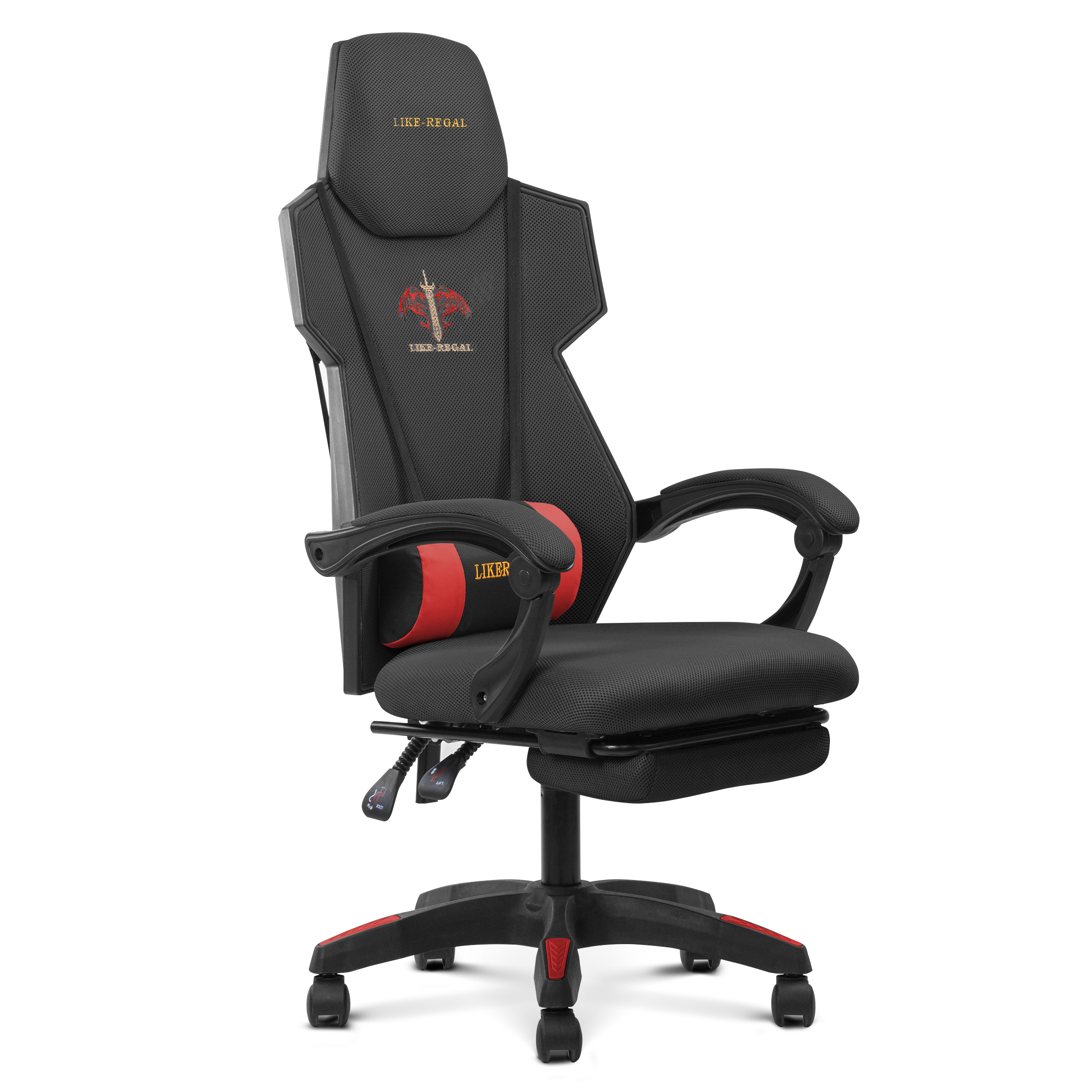 Foto 3 pulgar | Silla Gamer Playfever Shadow Tela Mesh Transpirable Oficina (Negro)