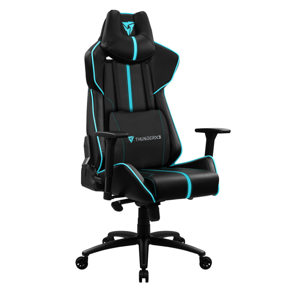 Foto 3 pulgar | Silla Gamer Thunder X3 Bc7 Negro/cyan