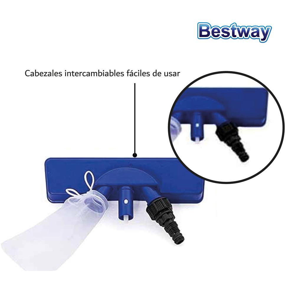 Foto 4 pulgar | Kit de Limpieza Bestway 58195 color Azul Mantenimiento de Alberca Juego 7 PZAS Saca Hojas