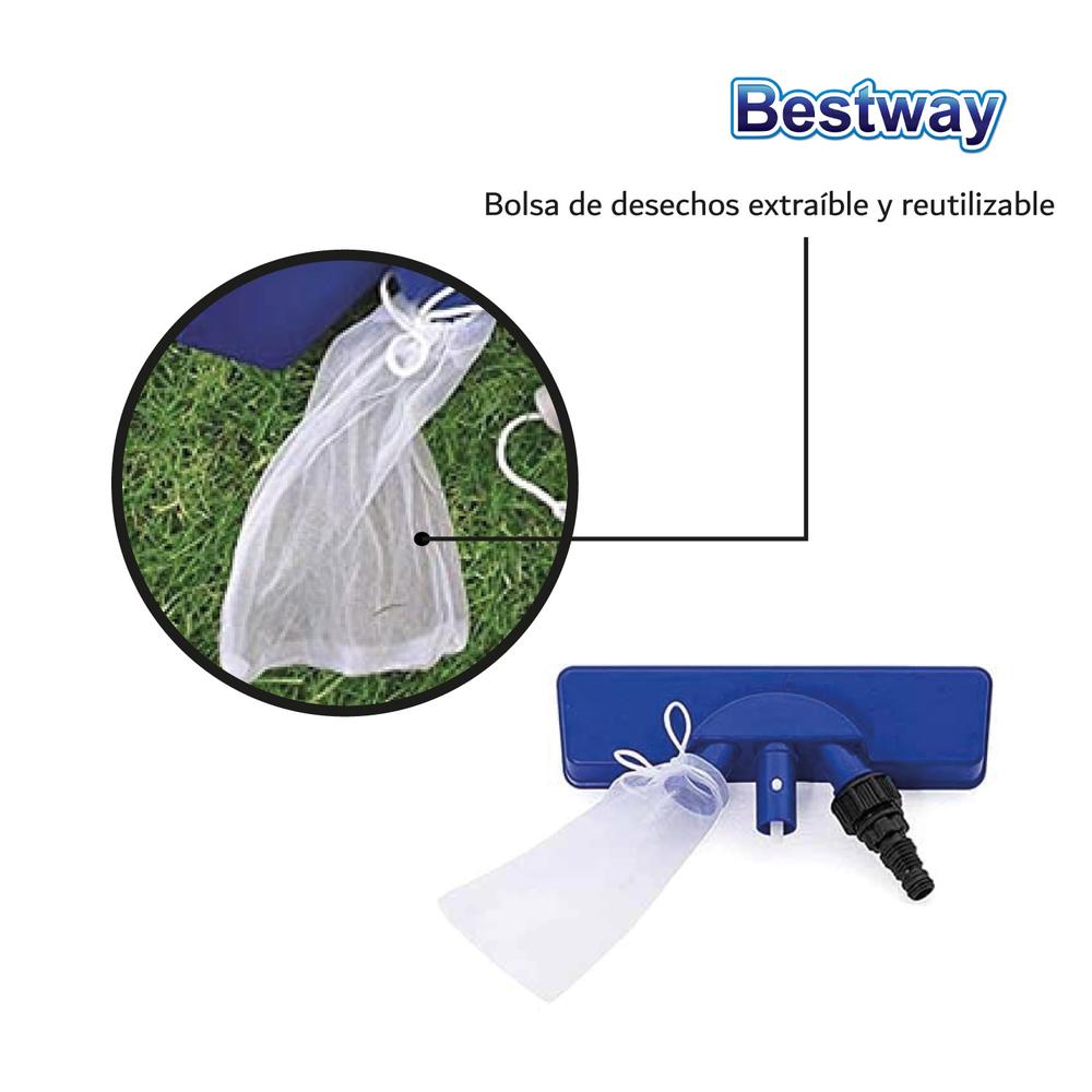 Foto 6 | Kit de Limpieza Bestway 58195 color Azul Mantenimiento de Alberca Juego 7 PZAS Saca Hojas