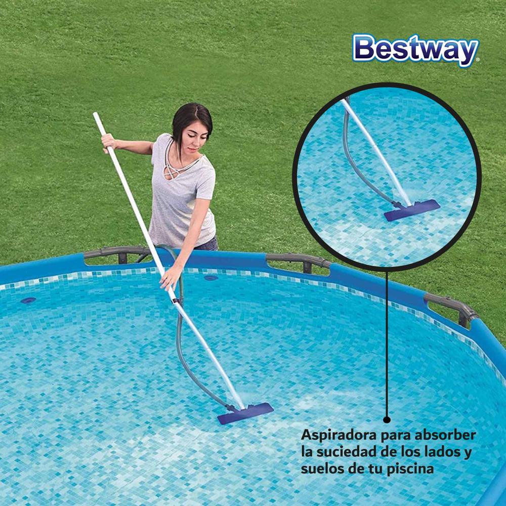 Foto 7 | Kit de Limpieza Bestway 58195 color Azul Mantenimiento de Alberca Juego 7 PZAS Saca Hojas