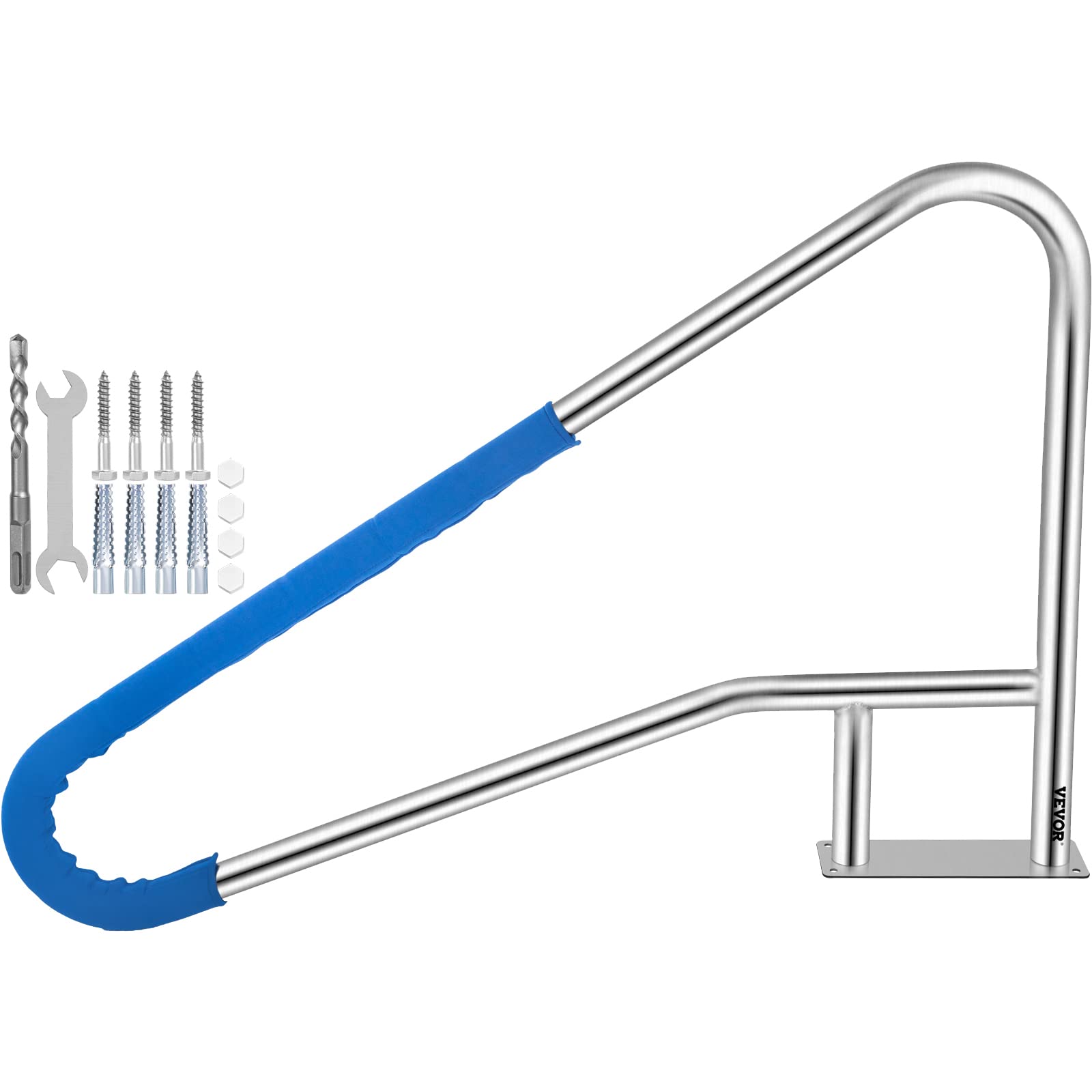 Barandilla De Piscina Vevor 304 De Acero Inoxidable, 115 Kg, Carga Plata - Venta Internacional.