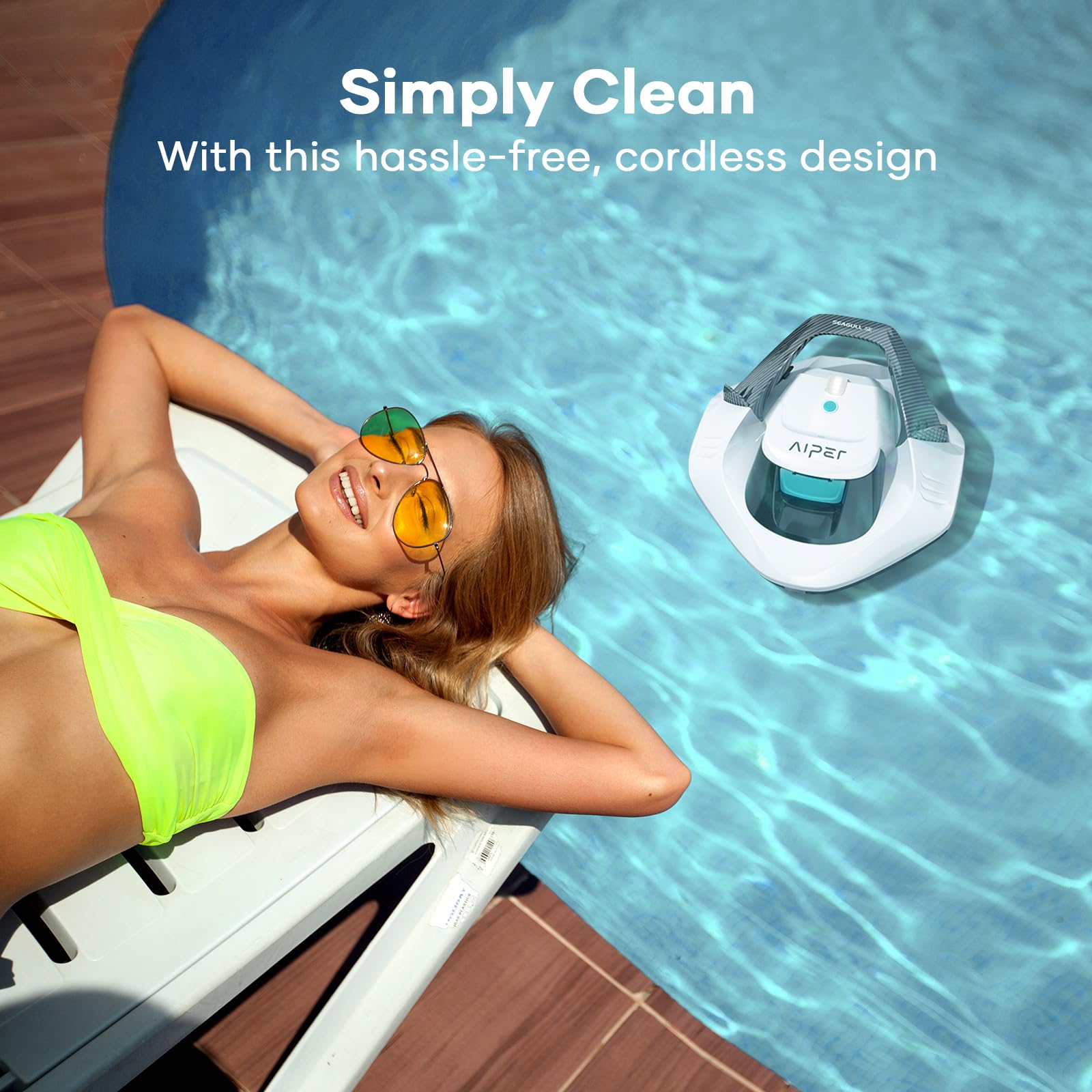Foto 6 | Aspirador Robótico Para Piscinas Aiper, Inalámbrico, Estacionamiento Automático, Piscina De 12 M - Venta Internacional