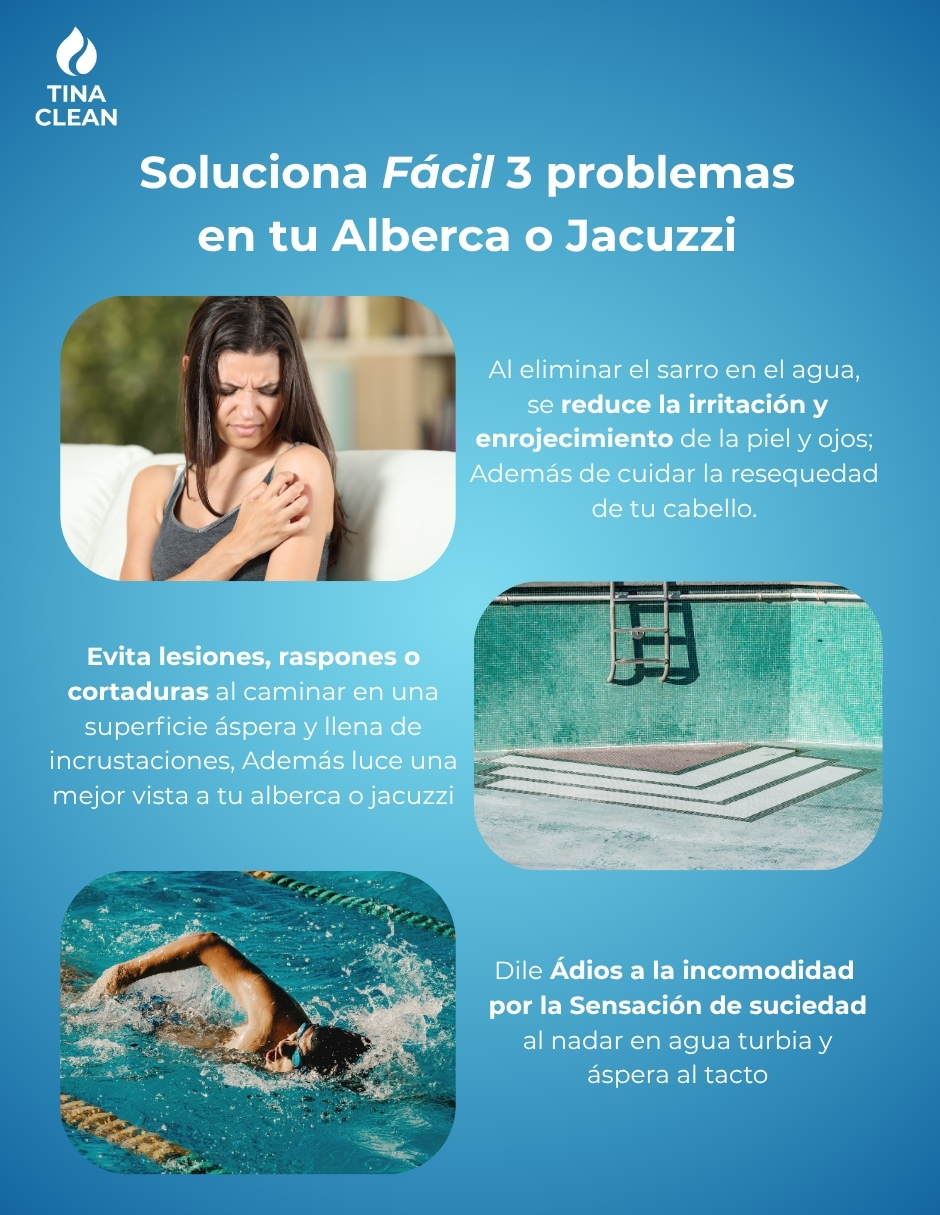 Foto 4 pulgar | Antisarro Para Alberca Y Jacuzzi  Suevazador De Agua 40 A 60mil Litros 6 Meses