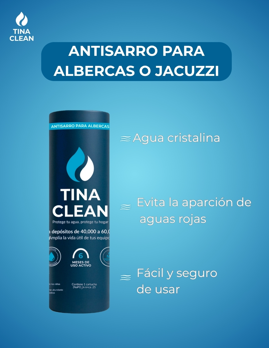 Foto 6 pulgar | Antisarro Para Alberca Y Jacuzzi  Suevazador De Agua 40 A 60mil Litros 6 Meses