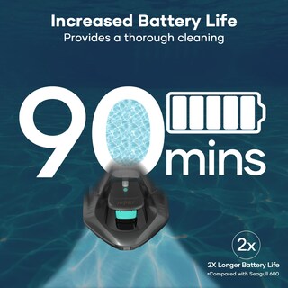 Foto 4 | El Limpiador Robótico De Piscinas Inalámbrico Aiper Dura 90 Minutos Y 860 Pies Cuadrados - Venta Internacional.