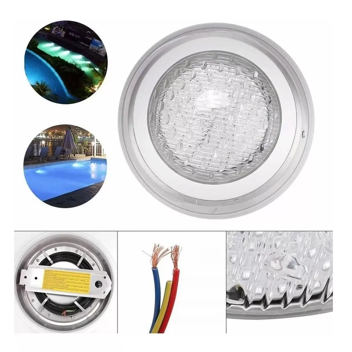 Foto 2 | Luz Led Piscina Lampara Para Alberca 24w Rgb + Transformador Eo Safe Imports Esi-14280 Blanco