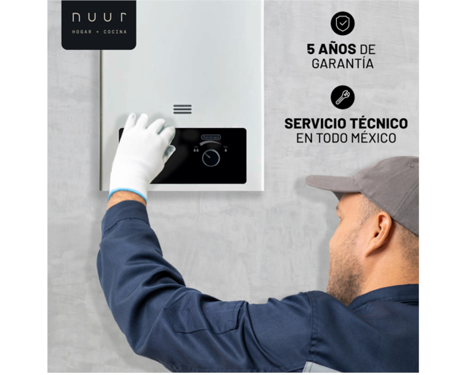 Foto 4 pulgar | Calentador Instantáneo 8 Litros Con Panel Digital / Gas Natural