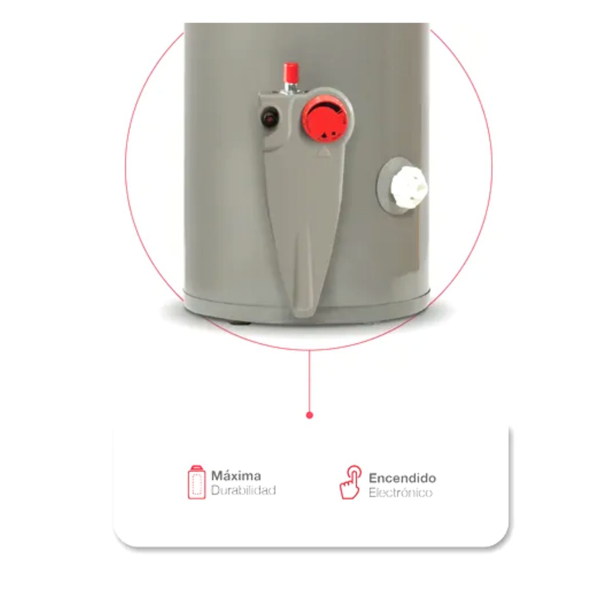 Foto 4 pulgar | Calentador de Agua Gas LP Rheem 38 Litros