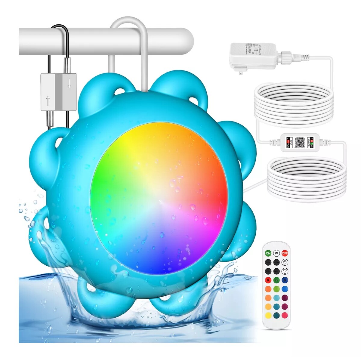 Luces Para Alberca Rgb Luz Piscina Con App Control Eo Safe Imports Esi-14277 Multicolor $1,029