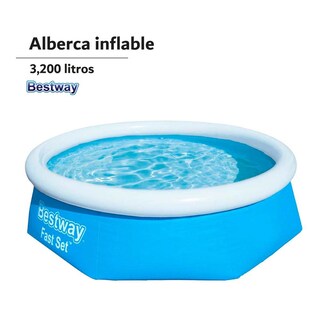 Foto 2 | Alberca Inflable Bestway 57456 color Azul Fast Set 305 X 66 CM
