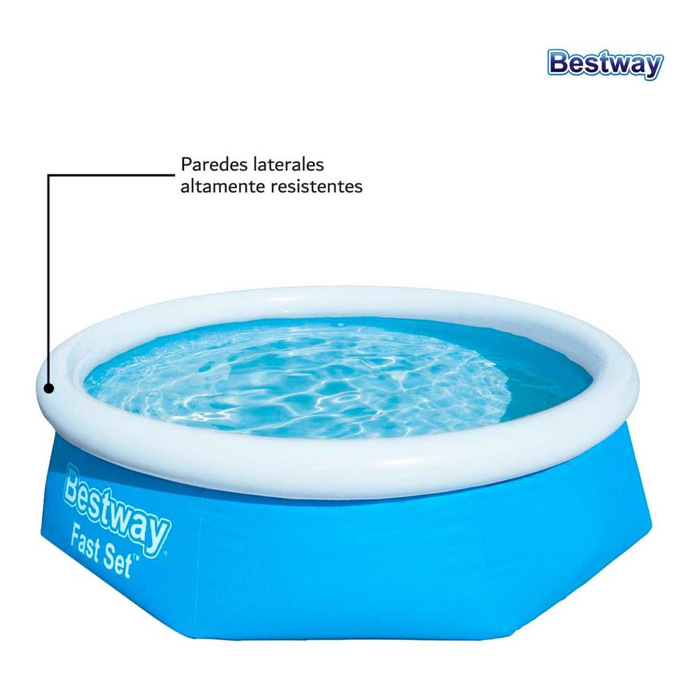 Foto 4 pulgar | Alberca Inflable Bestway 57456 color Azul Fast Set 305 X 66 CM