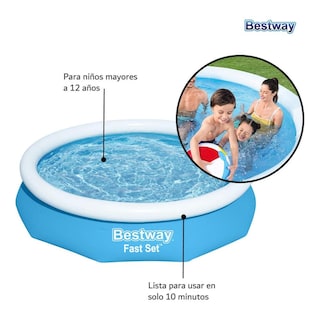 Foto 6 | Alberca Inflable Bestway 57456 color Azul Fast Set 305 X 66 CM