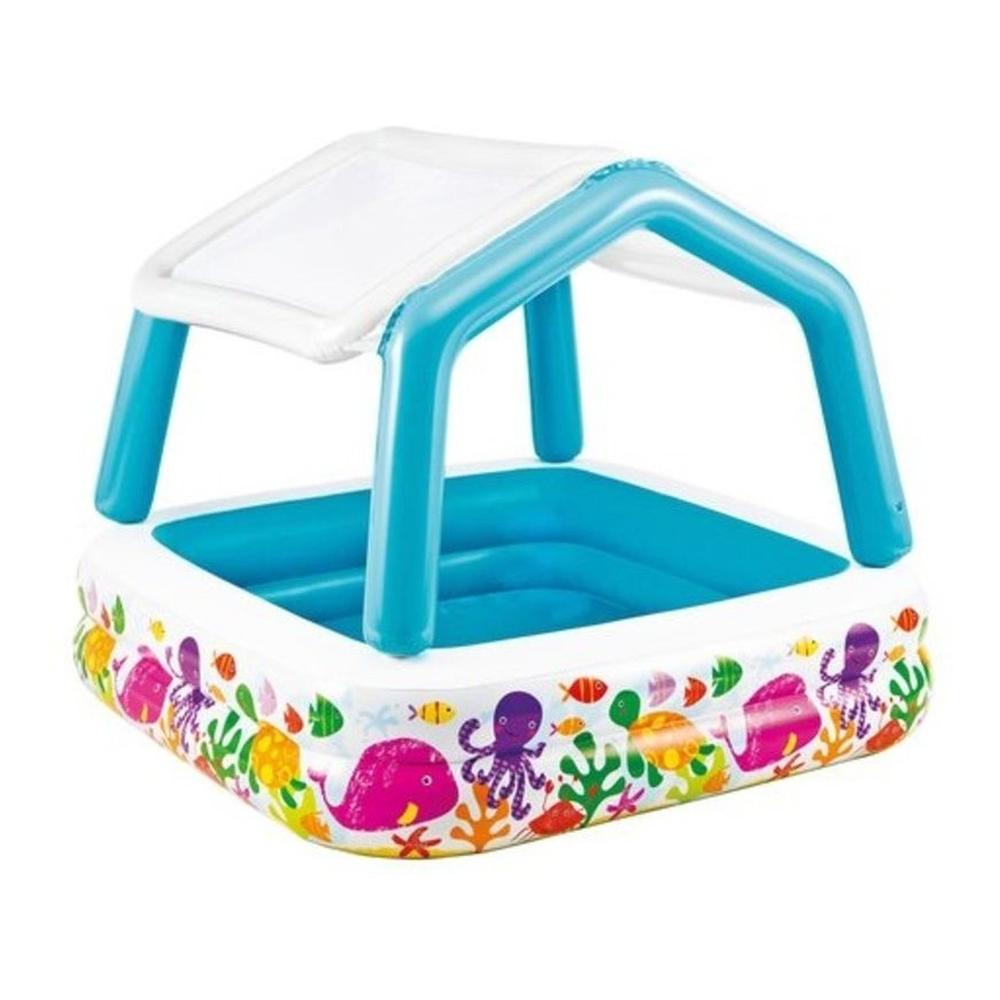 Alberca Inflable Infantil Intex Cuadrado color Azul