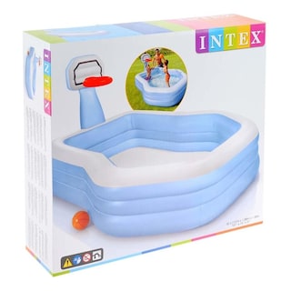 Foto 2 | Alberca Piscina Familiar Canasta De Basketball Hogar Intex