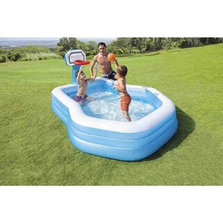 Foto 3 | Alberca Piscina Familiar Canasta De Basketball Hogar Intex
