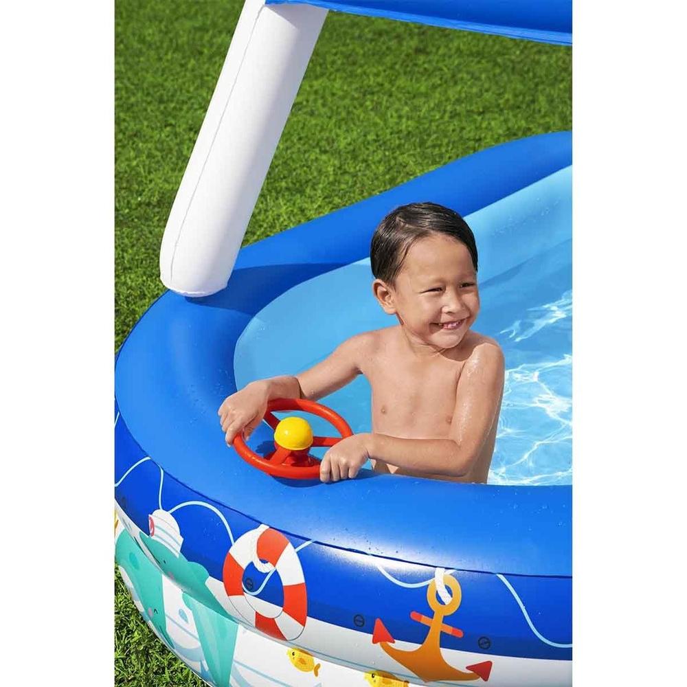 Foto 3 pulgar | Alberca 213cm Inflable Techo Familiar Niños Jardín Bestway
