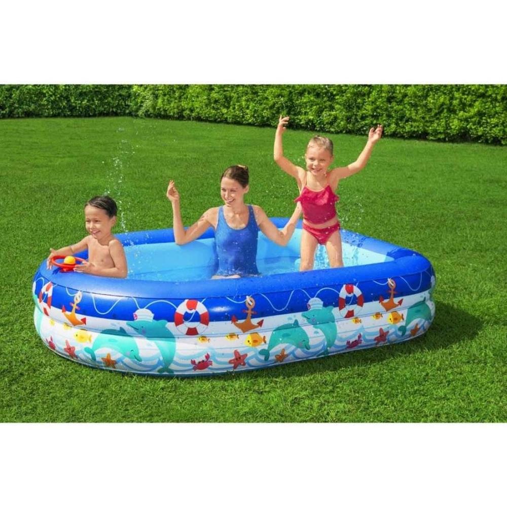 Foto 7 pulgar | Alberca 213cm Inflable Techo Familiar Niños Jardín Bestway