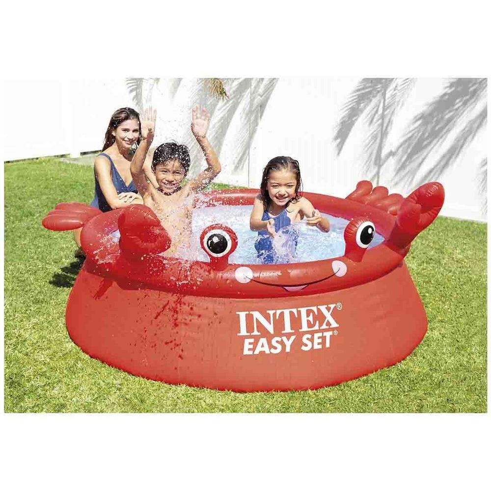 Foto 2 | Alberca Piscina Inflable Cangrejo 183cm Jardín Niños Intex