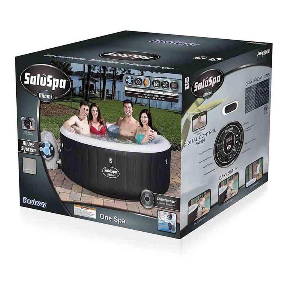 Foto 8 pulgar | Alberca Jacuzzi Spa Hidromasaje Inflable 4 Personas Bestway