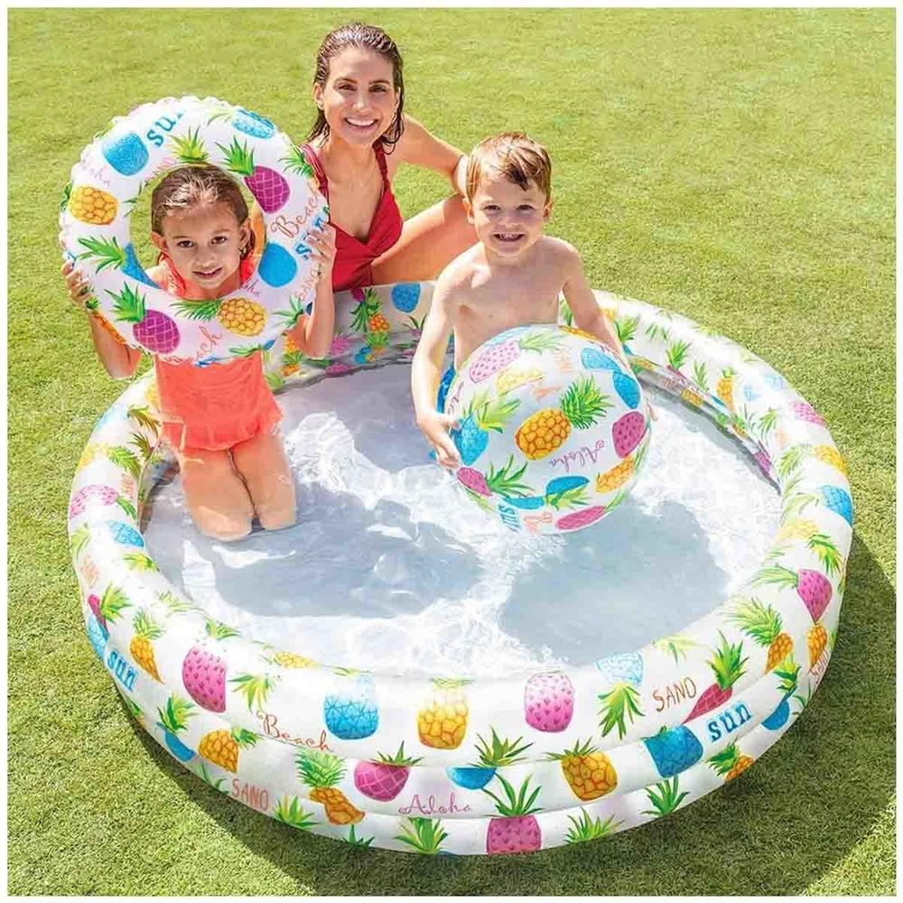 Foto 4 pulgar | Alberca Piscina Flotador Pelota 51 Cm Piña Para Niño Intex