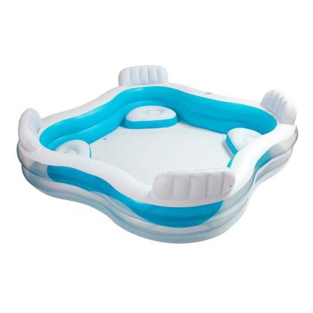 Foto 1 | Alberca Familiar Intex 56475 con Asientos y Portavasos 229 cm Azul