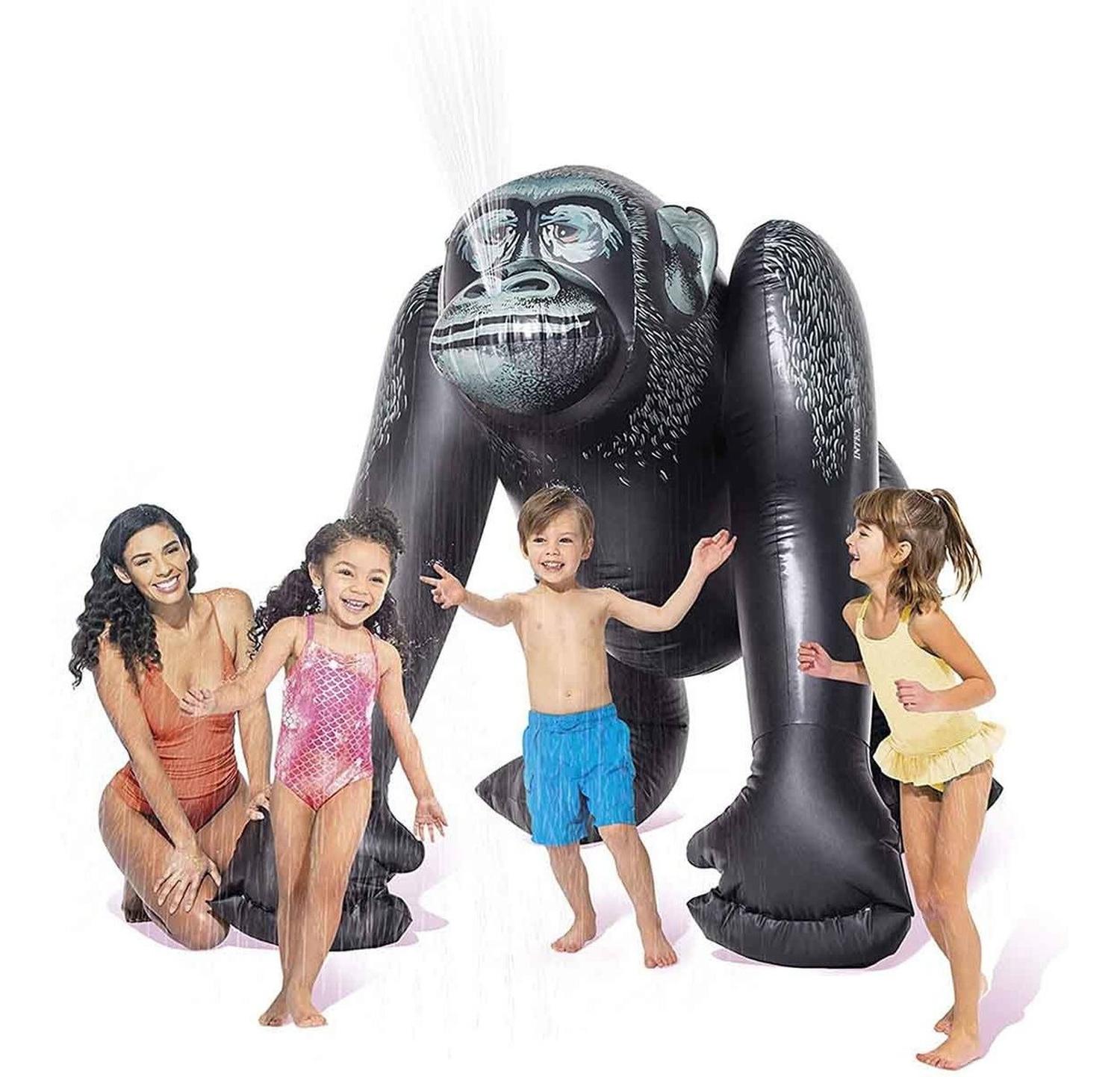 Foto 6 | Gorila Gigante Intex 56595NP más Aspersor Juego Inflable Hogar Alberca