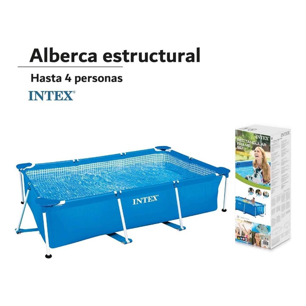 Foto 3 pulgar | Alberca Rectangular Intex 220 x 150 x 60 cm