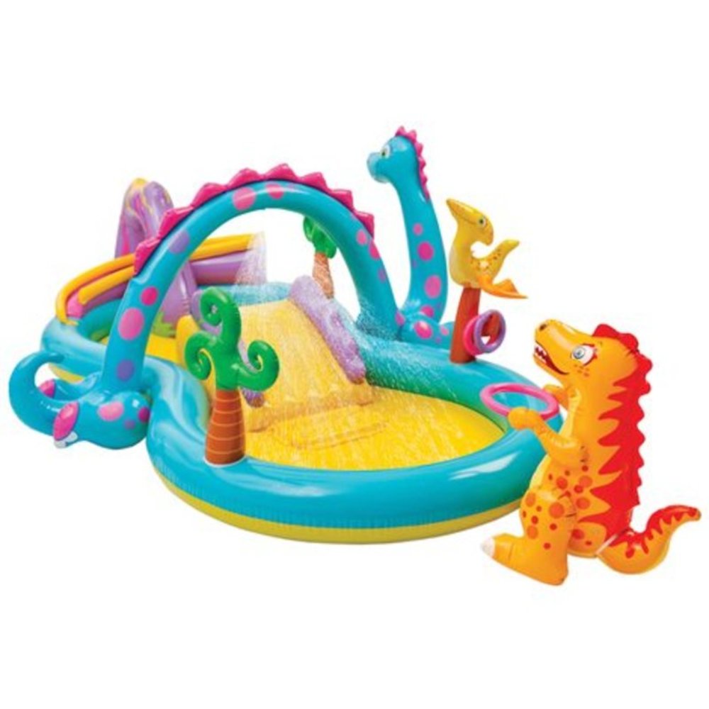 Piscina Inflable Dinoland Grande con Accesorios Intex