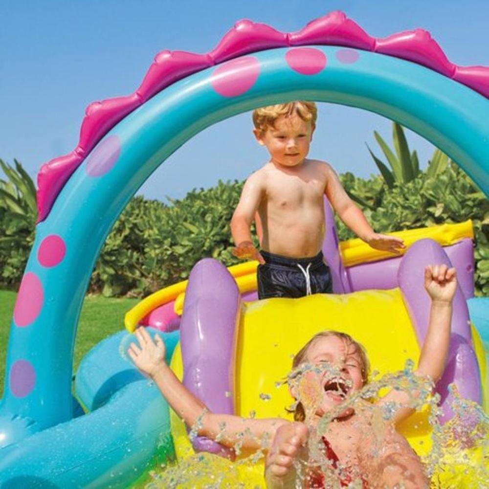 Foto 4 pulgar | Piscina Inflable Dinoland Grande con Accesorios Intex