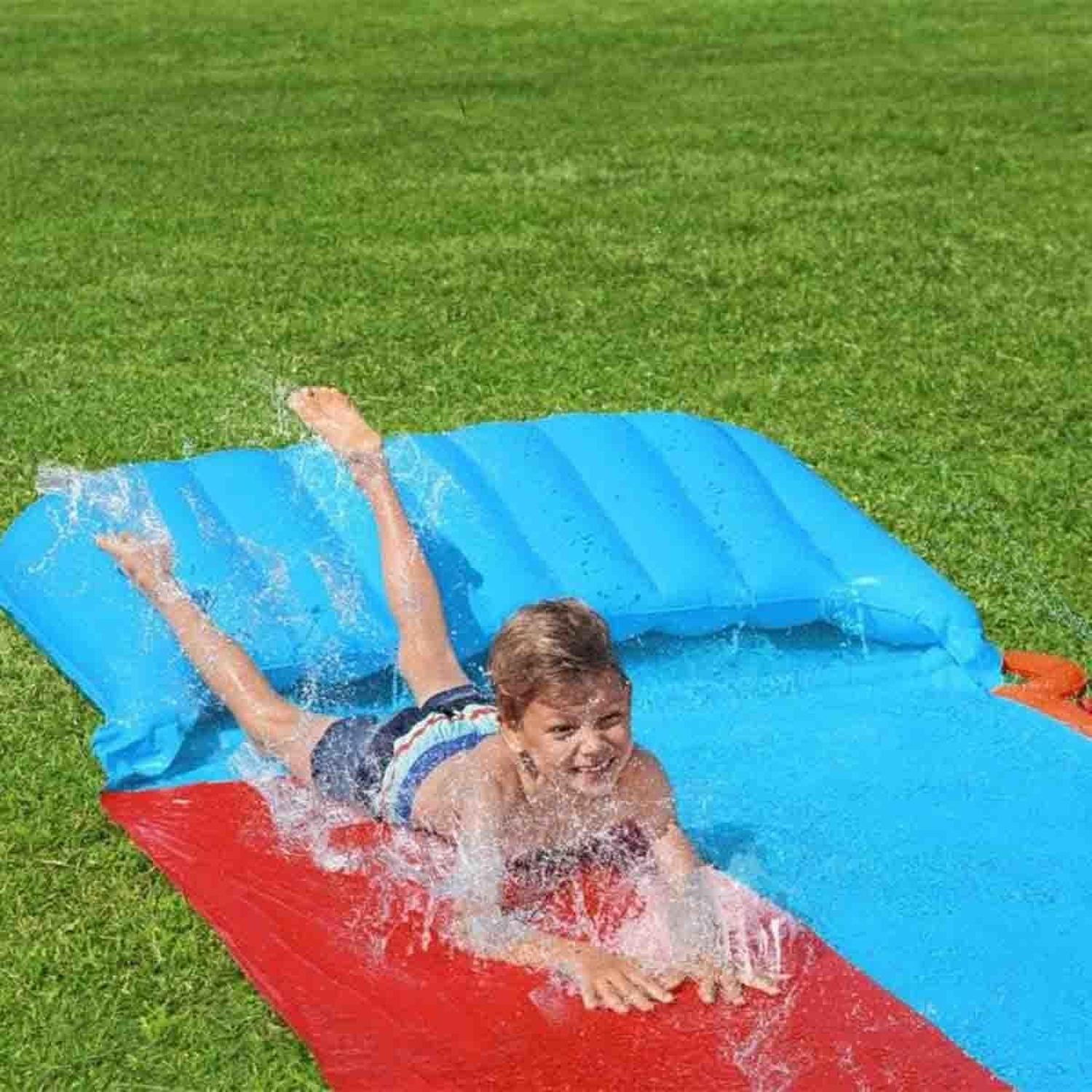 Foto 5 pulgar | Tobogán Deslizador Tsunami Splash Doble Resbaladero Bestway