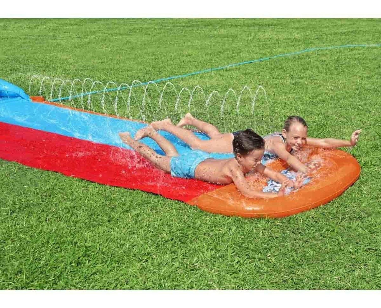 Foto 7 pulgar | Tobogán Deslizador Tsunami Splash Doble Resbaladero Bestway